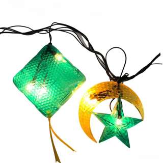 Partyforte Hari Raya Decor LED Light - Ketupat Star Moon