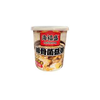 Instant Pork Ribs And Mushroom Cup Porridge