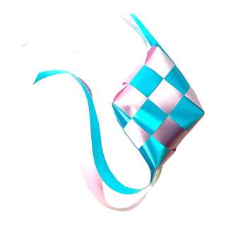 Partyforte Hari Raya Ketupat Ribbon - 20x14 Teal And Pink