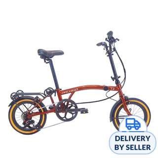Hachiko Tri-fold Bicycle T7 GEN 2.5 - Coffee Brown