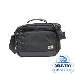 Comfy Messenger Bag Full Size Tablet Bag - Black