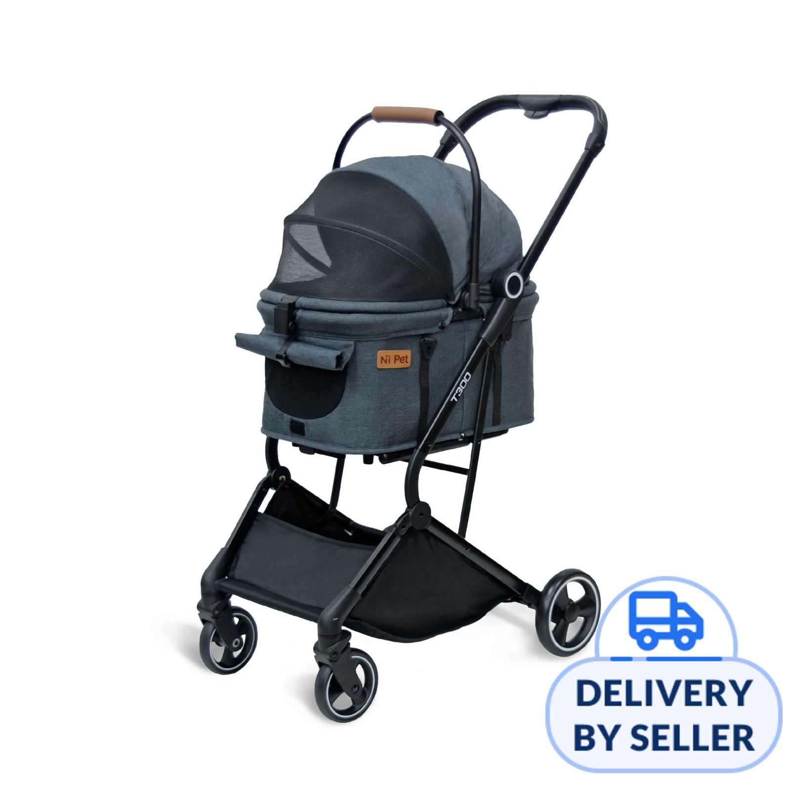 Ni Pet T300 Detachable Pet Stroller (Black)