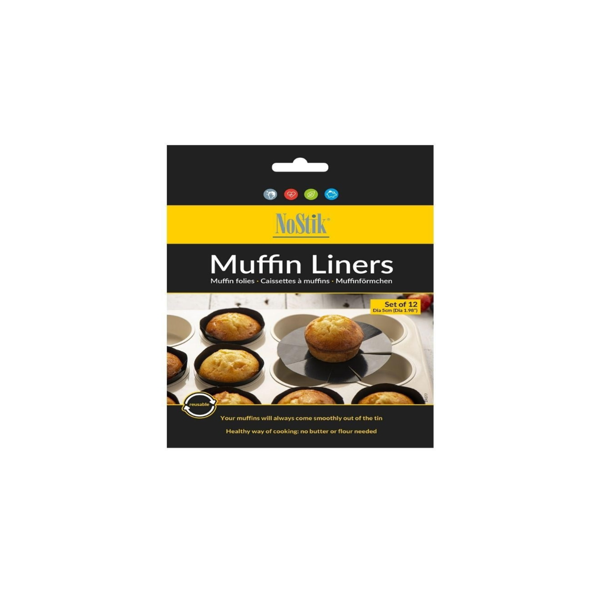 NoStik Silicon Muffin Liner - Brown NoStik Silicon Muffin Liner - Brown