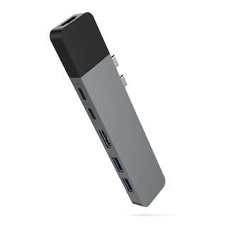 Hyperdrive GN28N Net 6-In-2 USB-C Hub Grey Hyperdrive GN28N Net 6-In-2 USB-C Hub Grey