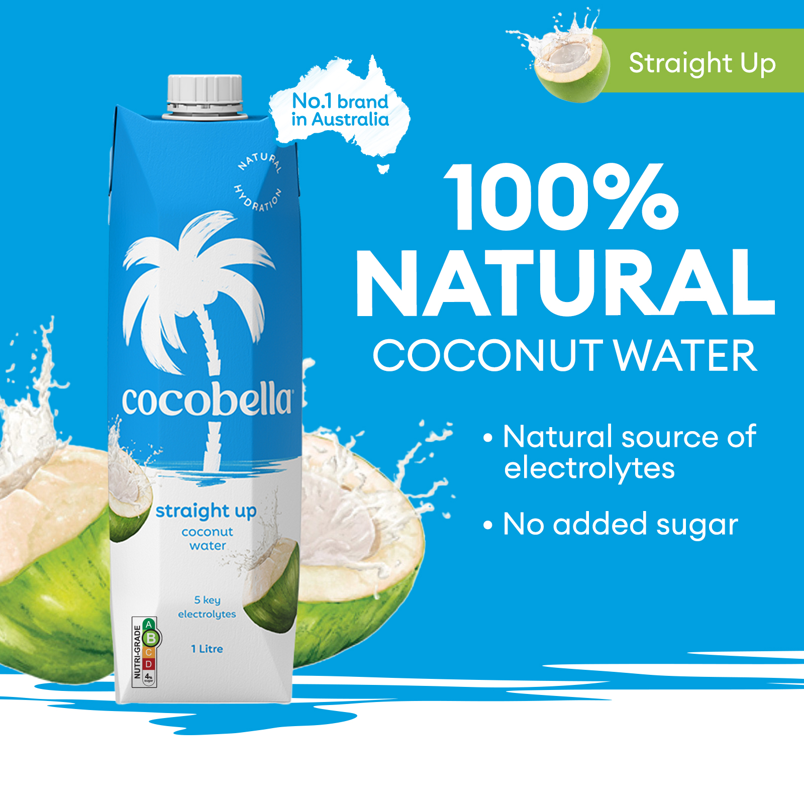 Cocobella Coconut Water - Straight Up