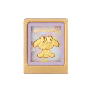 Sanrio My Melody Sitting Showa 24K Gold Foil in Frame Sanrio My Melody Sitting Showa 24K Gold Foil in Frame