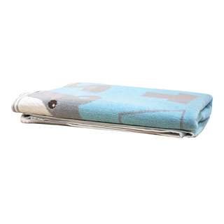 Sweet Home 100% Cotton Bear Printing Bath Towel - Blue