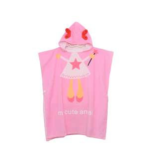Sweet Home Cotton Kids Bath Towel Bathrobe - M Pink Angel Sweet Home Cotton Kids Bath Towel Bathrobe - M Pink Angel