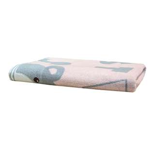 Sweet Home 100% Cotton Bear Printing Bath Towel - Pink