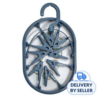 Ponykasei 8 Pegs Oval Hanger Blue