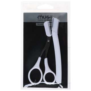 MUST 6407 Eyebrow Scissors with Razor