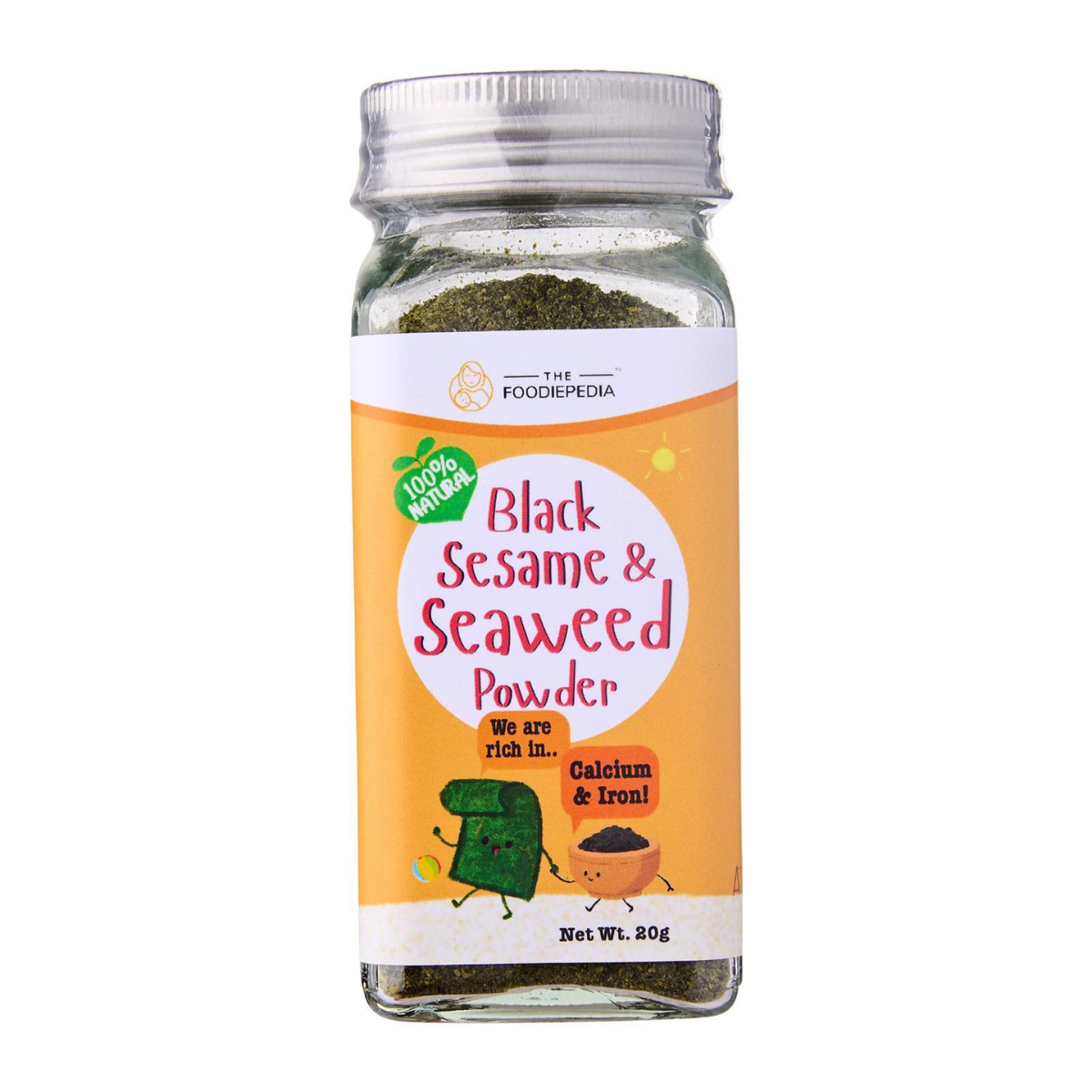 The Foodiepedia Black Sesame & Seaweed Powder