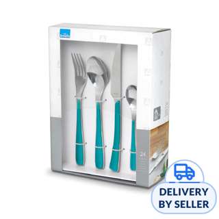 Amefa Cutlery Set 24's Eclat - Metallic Ocean Blue Finish