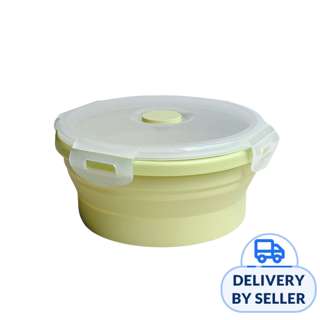 Collapsible Food Grade Silicone Lunch Container 550ml - Green