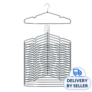 HOUZE Non Slip Slim Hangers - Grey HOUZE Non Slip Slim Hangers - Grey