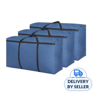 HOUZE 180L Blue Foldable Canvas Travel Bag