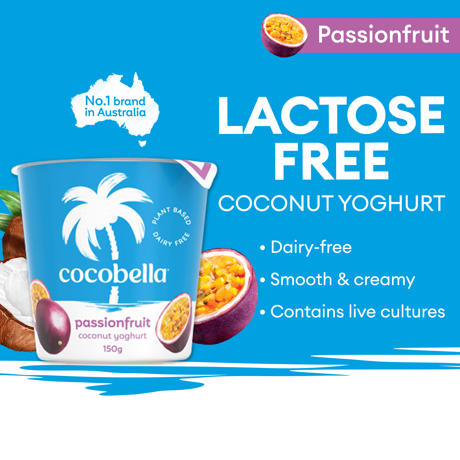 Cocobella Coconut Yoghurt - Passionfruit