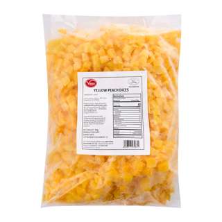 Frozen Yellow Peach Dice Frozen Yellow Peach Dice
