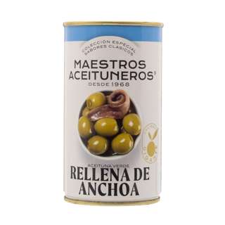 Maestros Aceituneros Manzanilla Olives Stuffed with Anchovy