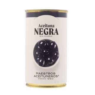 Maestros Aceituneros Cacerena Pitted Black Pearl Olives