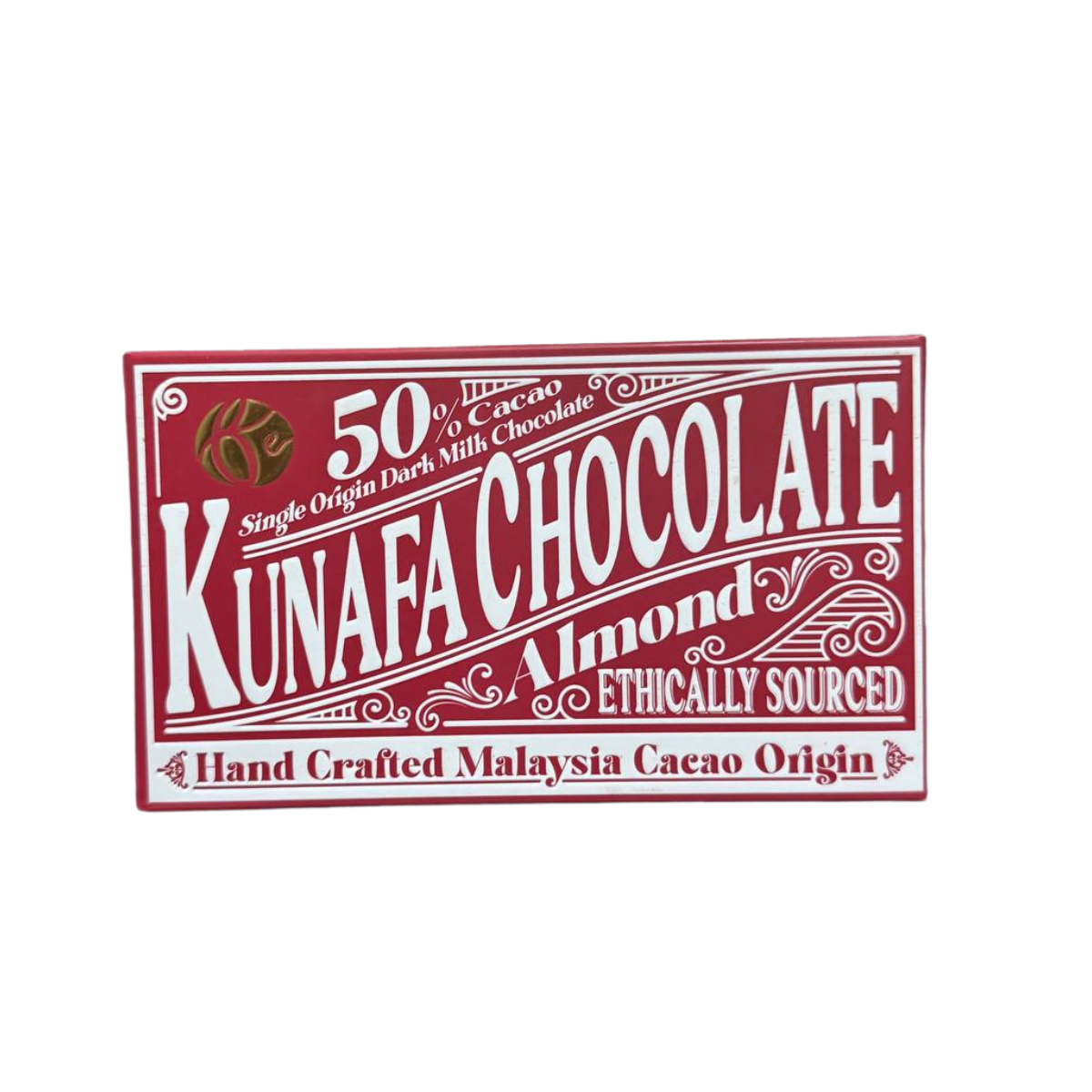 BennsEthicoa 50% Dark Milk Kunafa Chocolate- Almond