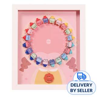 Baby Tooth Organiser Photo Frame - Girl Baby Tooth Organiser Photo Frame - Girl