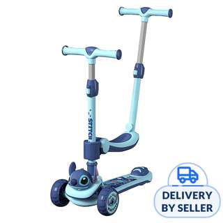Disney 3 In 1 Foldable Scooter - 3D Stitch