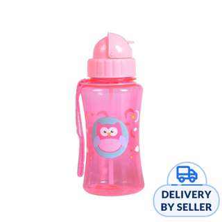 Maya & Friends Straw Water Bottle W/ Strap - 350ML (Pink) Maya & Friends Straw Water Bottle W/ Strap - 350ML (Pink)