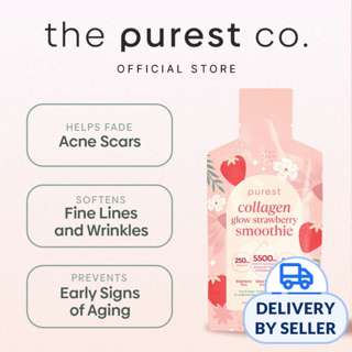 The Purest Co Collagen Glow Strawberry Smoothie