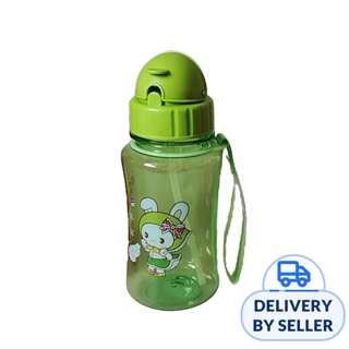 Maya & Friends Straw Water Bottle W/ Strap - 350ML (Green) Maya & Friends Straw Water Bottle W/ Strap - 350ML (Green)