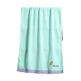 Sweet Home Gloden Leaf 100% Cotton Towel - L Blue