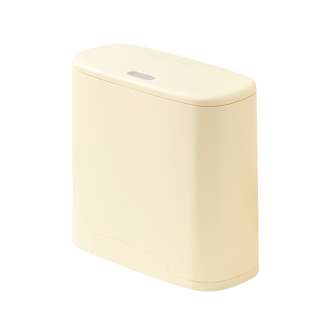 Condor Japan Narrow PP Trash Can - Cream White