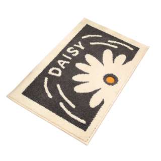 Sweet Home Microfiber Door Bathroom Mat - Daisy Daisy Grey