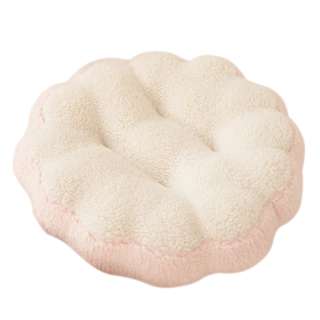 Sweet Home Macaron Fluffy Seat Cushion - Beige
