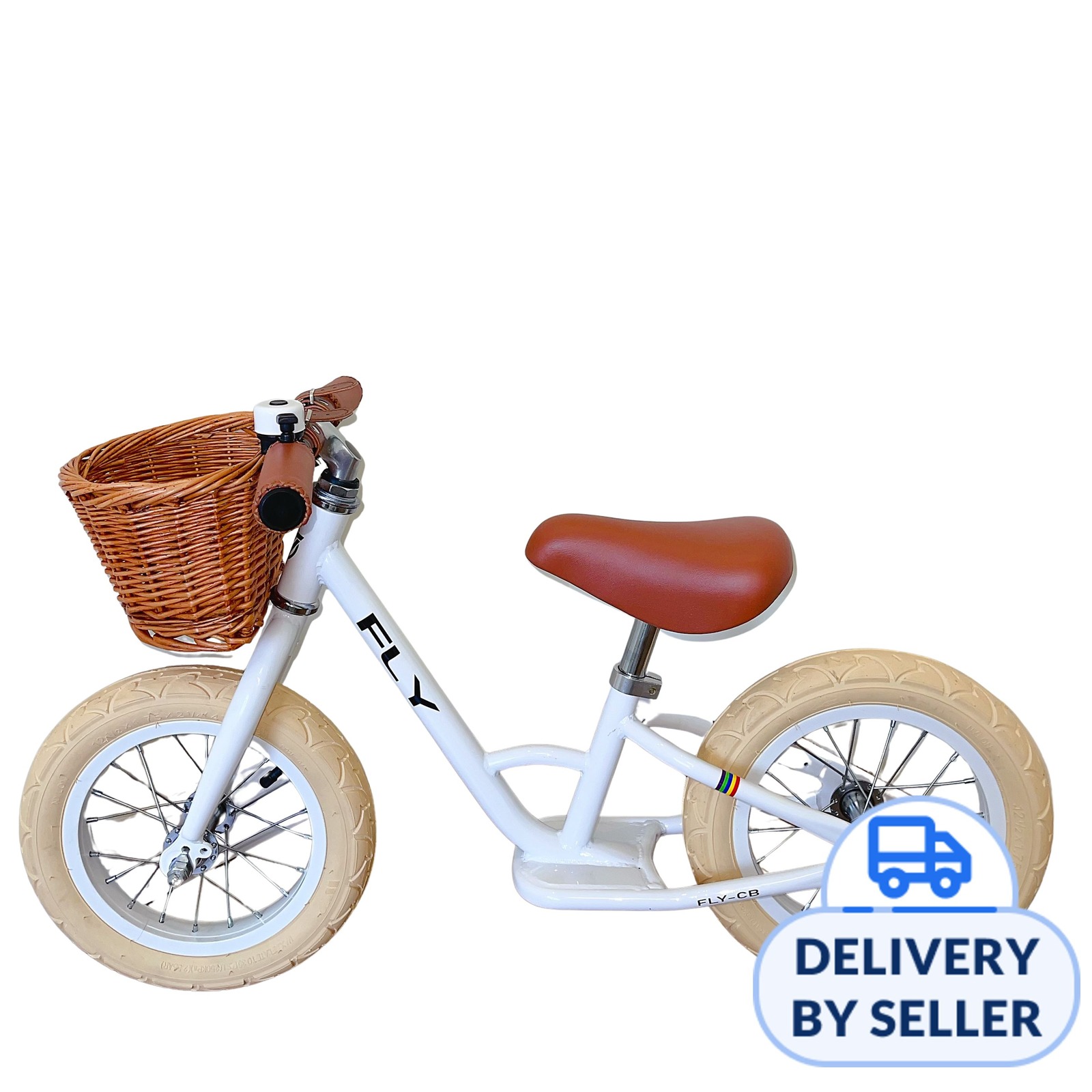 Hachiko Learn To Fly Balance Bikes for Kids (White) | NTUC FairPrice