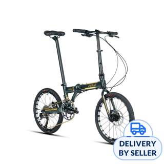 Rifle AS20 Foldable 9S Bicycle Shimano Groupset - Black Gold Rifle AS20 Foldable 9S Bicycle Shimano Groupset - Black Gold