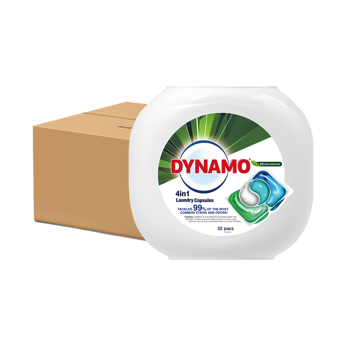 [Carton Deal] Dynamo Laundry Capsules - 3x Odor Removal