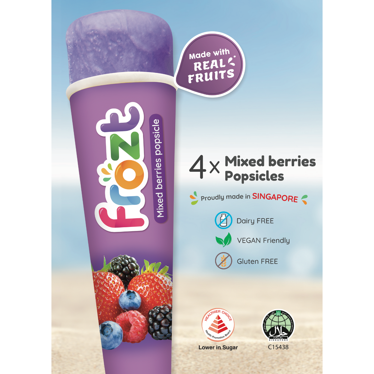 Frozt Popsicles - Mixed Berries