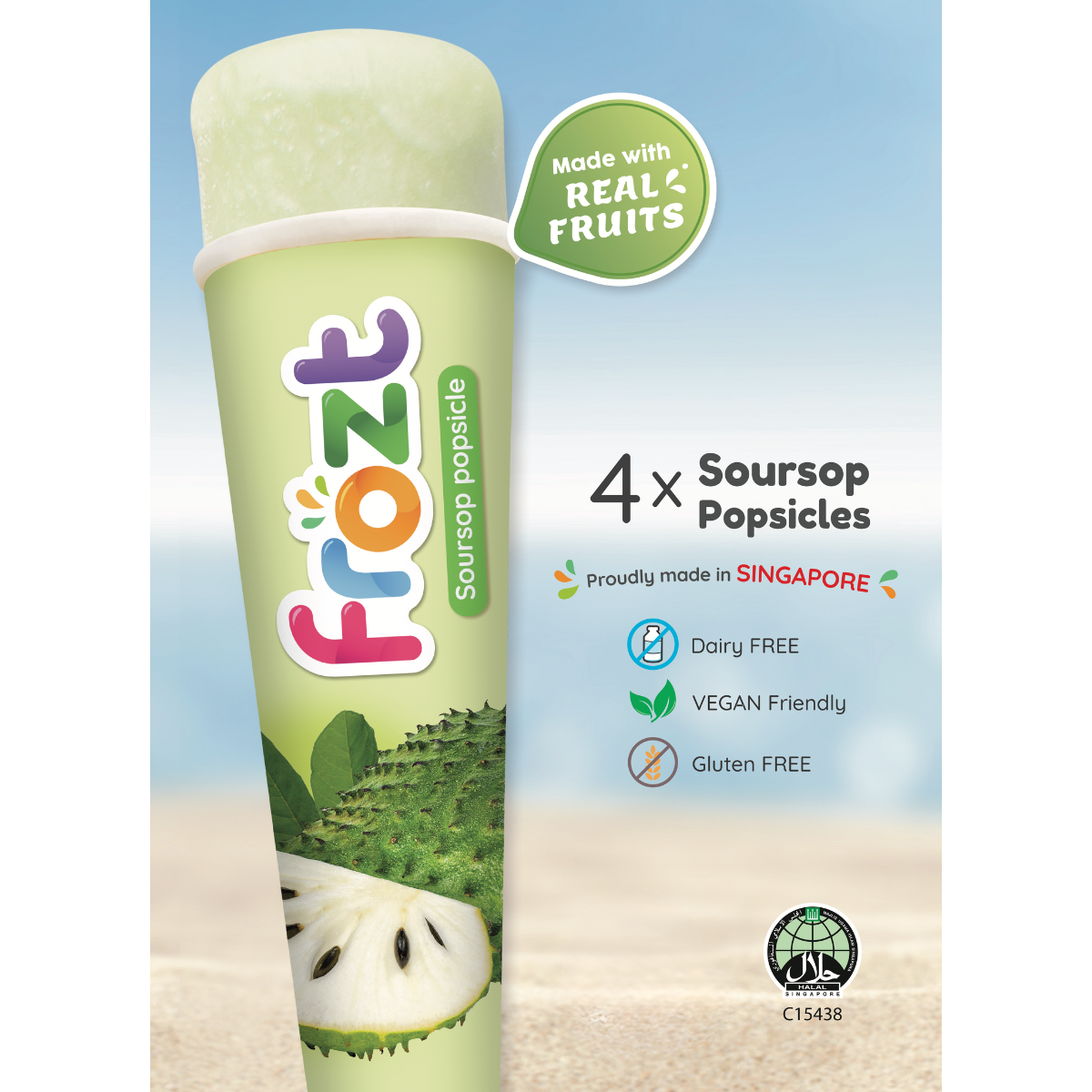 Frozt Popsicles - Soursop Frozt Popsicles - Soursop