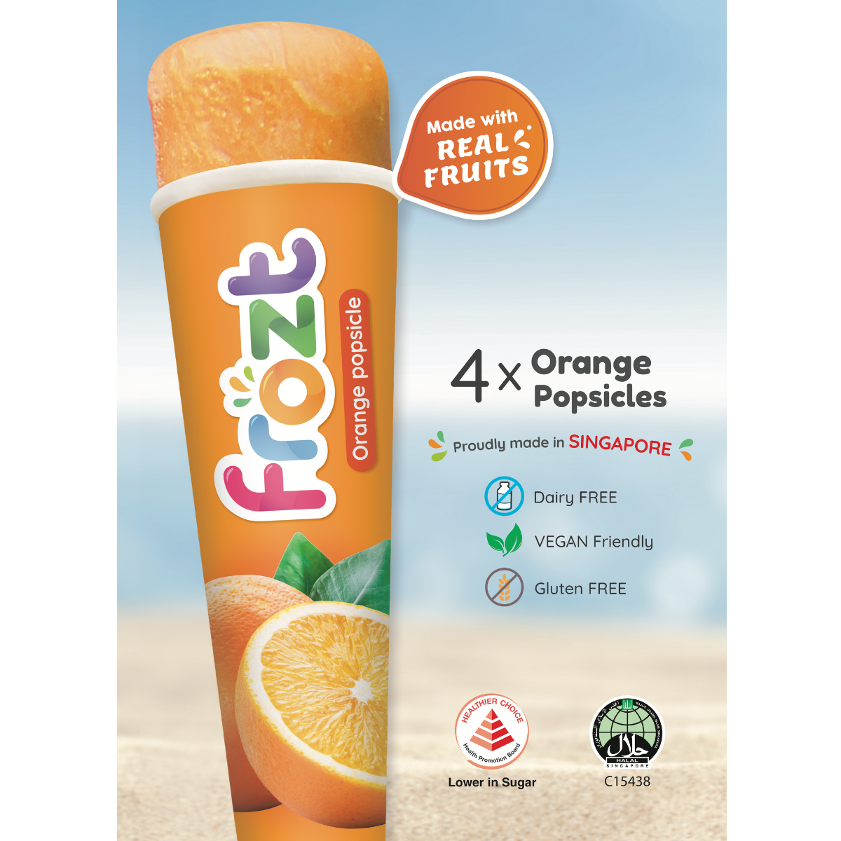Frozt Popsicles - Orange