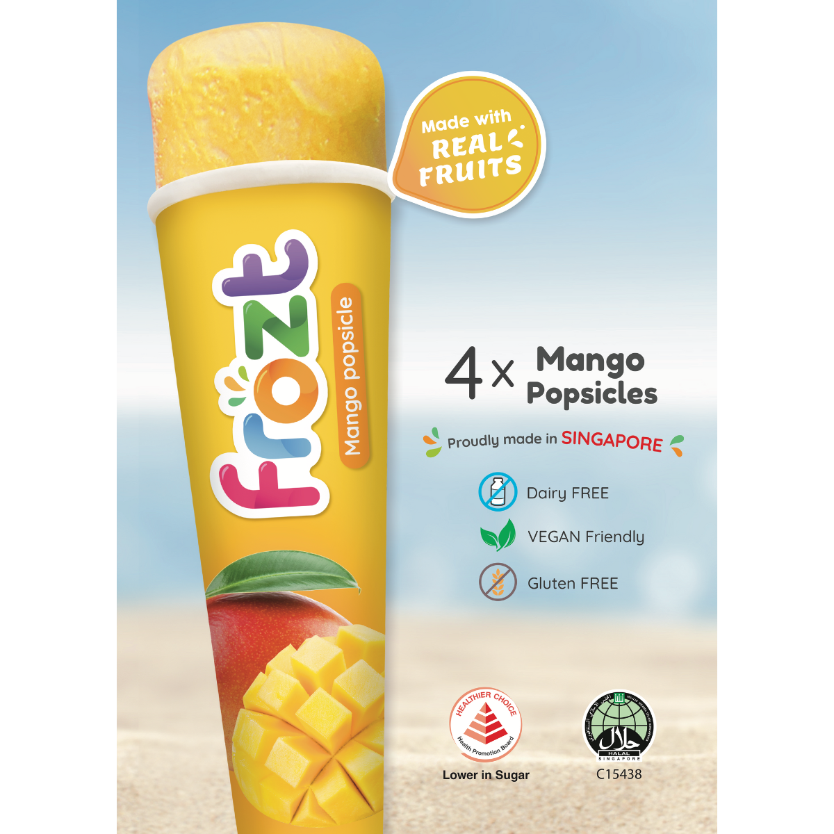 Frozt Popsicles - Mango Frozt Popsicles - Mango