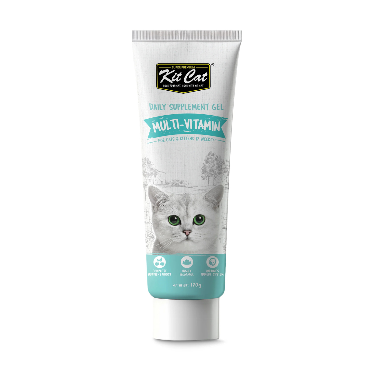Kit Cat Supplement Gel For Cats & Kittens - Multi-Vitamin Kit Cat Supplement Gel For Cats & Kittens - Multi-Vitamin
