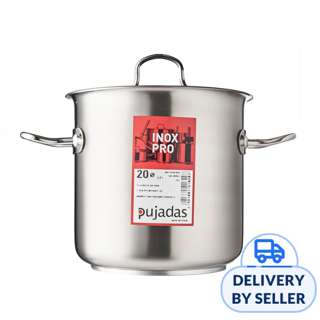 Pujadas Stainless Steel Stock Pot 6.2Ltr With Lid -20cm