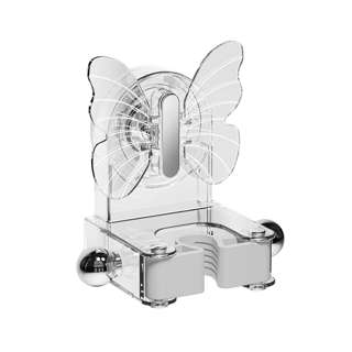 Sweet Home Butterfly Suction Mop Rack - Transparent