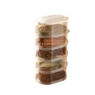 Plastic Spice Storage Box For Seasonings And Condiments