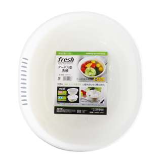 Oval Type Washing Up Bowl - White