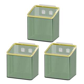 Sweet Home Deluxe Wall-mounted Storage Box - Dark Green Gold Sweet Home Deluxe Wall-mounted Storage Box - Dark Green Gold
