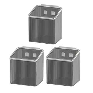 Sweet Home Deluxe Wall-mounted Storage Box- Black Grey Silver