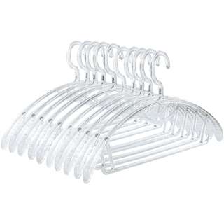 Sweet Home Transparent Wide Shoulder Hanger - White Sweet Home Transparent Wide Shoulder Hanger - White