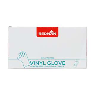 RedMan Gloves Vinyl (Powder Free) - Medium
